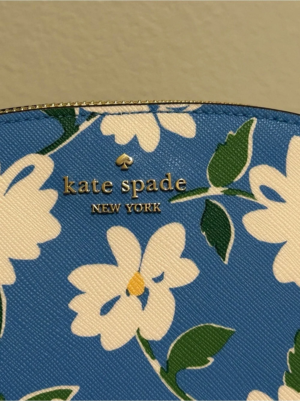 kate spade Blue Floral Dome crossbody bag
